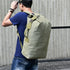 Men Canvas Backpack Shoulder Duffle Bag Sports Travel