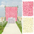Artificial Silk Rose Flowers Wall Panel For Wedding Photography