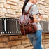 Womens Girls Leather Backpack School Shoulder Satchel - millionsource