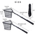 Fish Landing Net 3 Section Telescopic Pole Robust Handle - millionsource