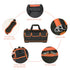 Mouth Tool Bag Heavy Duty Carry Tote Storage w/ Strap Molded Base - millionsource