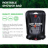 Camping Shower Bag Solar Heating with On/Off Shower Head - millionsource