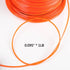 1lb/5lb .095" Square Shape Orange String Trimmer Line - millionsource