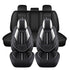 Leather Car Seat Covers 5 Seats Full Set Protector Stereo Style - millionsource