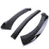 Black Car Front Bumper Lip Spoiler Body Kit Splitter - millionsource