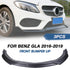 Front Bumper Lip Spoiler Splitter For Mercedes CLA Class 2016-2019 - millionsource