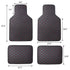 Heavy Duty Leather Front Rear Floor Mat for Car SUV Truck - millionsource