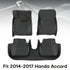 Custom Fit PU Leather Car Floor Mat for 2014-2017 Accord, 3Pcs - millionsource