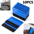 10Pcs Plastic Felt Edge Squeegee Car Vinyl Wrap Application Tool Scraper - millionsource