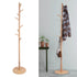 Adjustable Freestanding Wood Coat Rack Hall Tree Hanger - millionsource