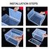 XL Magnetic Shoe Box Storage Organizer Display Container, 4Pcs