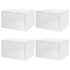 XL Magnetic Shoe Box Storage Organizer Display Container, 4Pcs