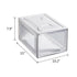 Foldable Dustproof Clear Shoe Box Sneaker Case, 10 Pcs