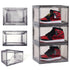 Magnetic Drop-Side High Stackable Shoes Box, 2Pcs