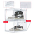 Magnetic Drop-Side High Stackable Shoes Box, 2Pcs