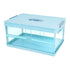 Collapsible Storage Bins Stackable Clear Containers w/ Lid Handle - millionsource