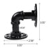 Wall Mounted Iron Pipe Shelf Bracket Floating Shelf Holder