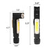 Mini USB Rechargeable Headlight Magnetic Work Light Flashlight - millionsource