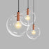 Industrial Globe Shade Pendant Light Glass Hanging Ceiling Fixture - millionsource