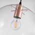 Industrial Globe Shade Pendant Light Glass Hanging Ceiling Fixture - millionsource
