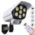 Solar Dummy Fake Surveillance Security Camera Wall Light - millionsource