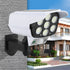 Solar Dummy Fake Surveillance Security Camera Wall Light - millionsource