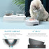 Single/Double Pet Bowls w/Raised Stand 15° Tilted Cat Feeder - millionsource