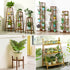 3-Tier Bamboo Plant Stand Folding Flower Pot Display Storage Rack - millionsource