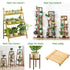Multi Tier Wood Plant Stand Flower Pots Plant Shelves Rack Holder - millionsource