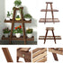 Wood Plant stand Multi Tier Flower Shelves Flower Pot Organizer - millionsource