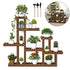 Wooden Multi Tier Plant Stand Flower Rack Shelf for Home Garden - millionsource