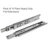 10"-24" Heavy Duty Runner Solid Ball Bearing Drawer Slides - millionsource