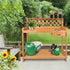 Potting Bench Table Garden Work Placing Furniture with/ Shelf Sink Drawer - millionsource