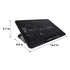 Dual USB Cooling Pad LED Light Slim Quiet Cooler Stand - millionsource