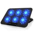 Dual USB Cooling Pad LED Light Slim Quiet Cooler Stand - millionsource