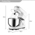 5-Speed Electric Food Stand Mixer with Dough Hook & Whisk - millionsource