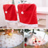 Christmas Ornaments Santa Hat Chair Cover Dining Table Decor - millionsource