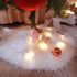 Plush Christmas Tree Skirt Xmas Snowflake Cover Ornament - millionsource