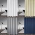 Heavy Duty Fabric Shower Curtain Set Honeycomb Weighted Hem - millionsource