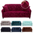 Flower Velvet Plush Sofa Cover Soft Couch Loveseat Full Slipcover