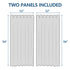 Outdoor Curtains Grommet Patio Blackout Thermal Insulated Panels - millionsource