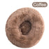 Donut Dog Bed Warm Soft Long Plush Pet Cushion