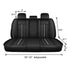 Leather Car Seat Covers 5 Seats Full Set Protector Stereo Style - millionsource