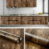 Using of 3D Rustic Waterproof Self-Adhesive Wood Wallpaper