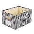 Fabric Storage Bin Foldable Basket Box Cow Print Cotton Linen