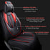 Leather Car Seat Covers 5 Seats Full Set Protector Stereo Style - millionsource