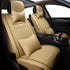 Luxury Leather Car Seat Covers Cushion Front Rear Full Set - millionsource