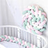 Breathable Cotton Crib Protector Baby Bed Cot Bumper Knot - millionsource