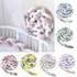 Breathable Cotton Crib Protector Baby Bed Cot Bumper Knot - millionsource