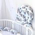 Breathable Cotton Crib Protector Baby Bed Cot Bumper Knot - millionsource